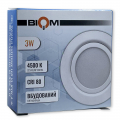 LED светильник Biom 3W 4500К встраиваемый круг VL-R3W-4-W