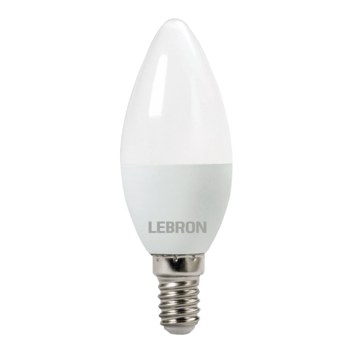 Світлодіодна LED лампа Lebron L-С37 6W Е14 3000K 11-13-19