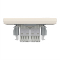 Розетка комп. двойная RJ45 кат.5е UTP Schneider Asfora Кремовый EPH4400123