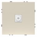 Розетка Ardero ER141TV-C Soft одинарна телевізійна шампань 8677 Розетка Ardero ER141TV-C Soft одинарна телевізійна шампань 8677