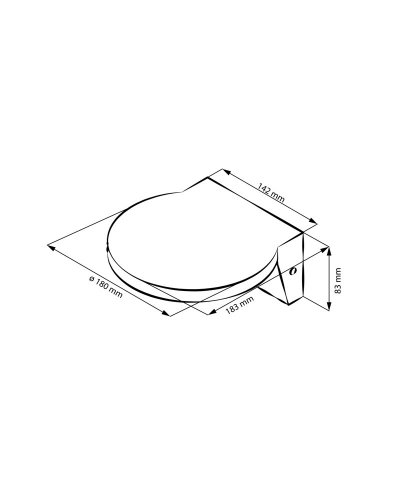 LED світильник вуличний Goldlux Tesa 10W 4000К IP54 324023