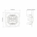 Розетка Ardero ER152PC-W Soft подвійна комп'ютерна біла 8635