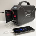 Портативна зарядна станція Velmax V-PPS-200sp 200W із сонячною панеллю 3×30W 31-10-02