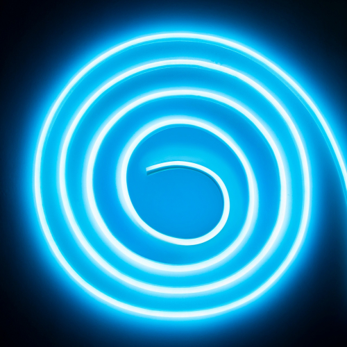 Светодиодный неон LT COB 5х9мм 320шт/м 11W/м голубой лед IP67 94009