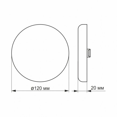 LED cветильник безрамочный круглый Videx 15W 4100K VL-DLFR-154