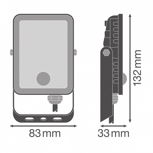 Світлодіодний прожектор Ledvance Floodlight Essential Sensor 10W 4000K IP65 з датчиком руху 4058075768215