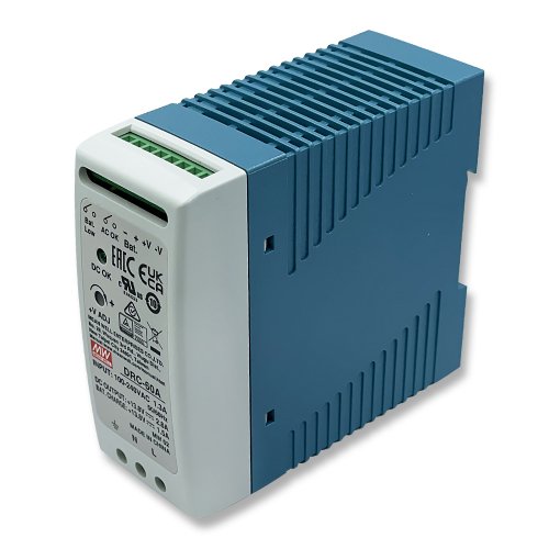 Блок питания Mean Well на DIN-рейку с функцией UPS 60W 2.8A 13.8V DRC-60A