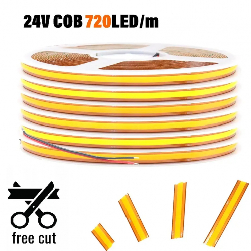 LED стрічка LT COB 720шт/м 8W/м 24V IP20 4000К 91108