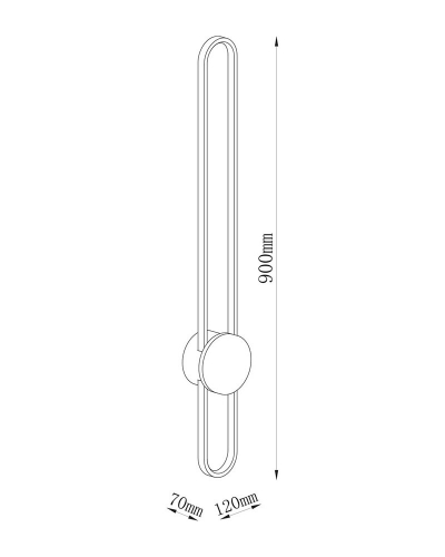 Світильник настінний бра Goldlux Florentyna 24W 4000K IP20 чорний 333919