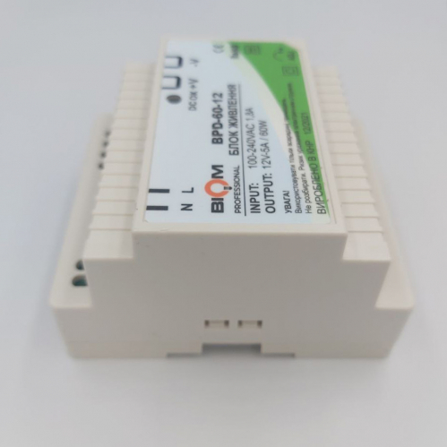 Блок питания Biom на DIN-рейку TH35/ЕС35 60W 5A 12V IP20 BPD-60-12 21768