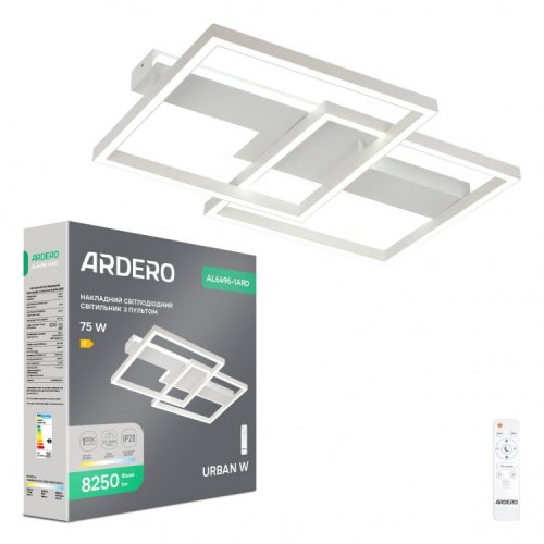 LED світильник Ardero AL6496-1ARD URBAN W 72W 3000-6000К з пультом (81062) 9048