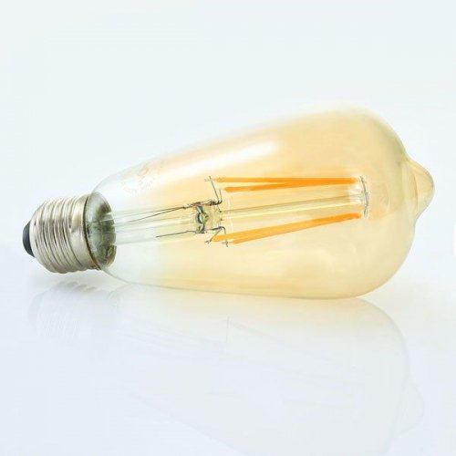 Світлодіодна лампа Biom ST64 8W E27 2300-2500K FL-418 Amber