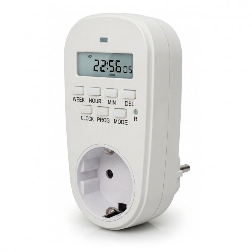 Розетка з таймером Euroelectric 3600W тижневий ST-16A/3,68kW(M)
