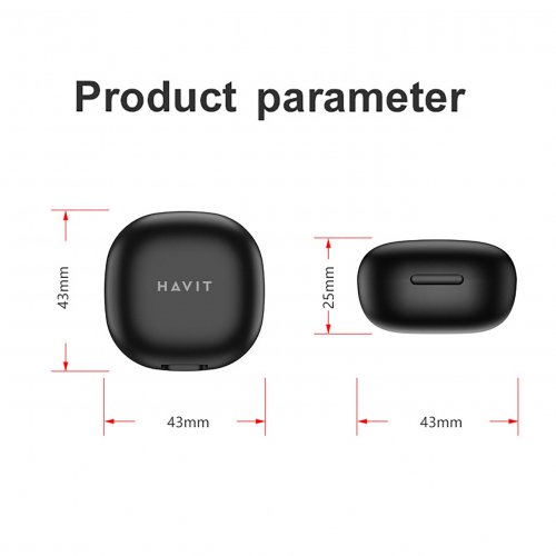 Смарт кольцо Havit M7083-12 Bluetooth 18mAh HV-M7083-BK-12