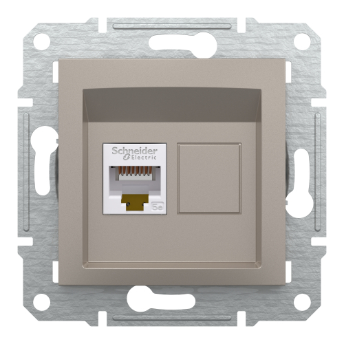 Розетка комп'ютерна RJ45 кат.5е UTP Schneider Asfora Бронза EPH4300169