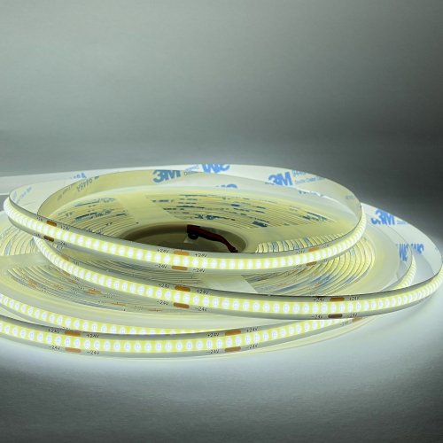 LED стрічка OEM COB 320шт/м 10W/м 24V 8мм IP33 (6000-6500К) 10 метрів ST-24-8-COB-320-CW 27342