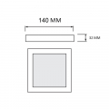Точковий LED світильник Horoz SELENA-12 12W 3000/4000/6500К чорний 016-084-0012-020