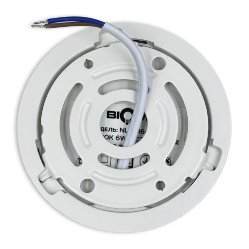 LED світильник накладний Biom 6W 5000К IP40 круглий білий NL-1-R6-W-5 25786