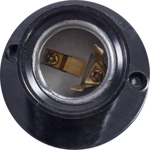 Патрон бакелітовий E.Next косий настінний Е27 чорний s9100018