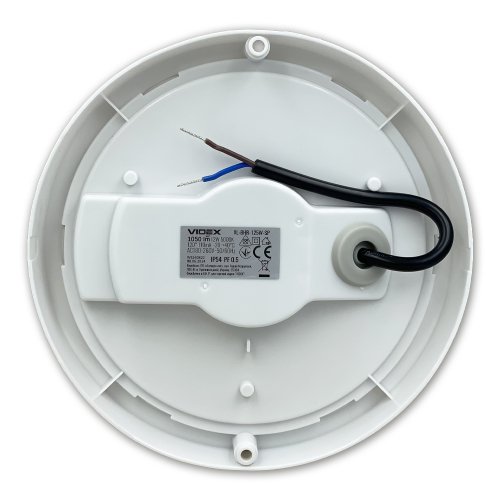 LED світильник з датчиком ІК IP54 Videx ЖКГ круглий 12W 5000K сенсорний VL-BHR-125W-SP