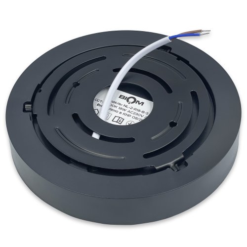 LED світильник накладний Biom 18W 5000К IP40 круглий чорний NL-2-R18-B-5 25796