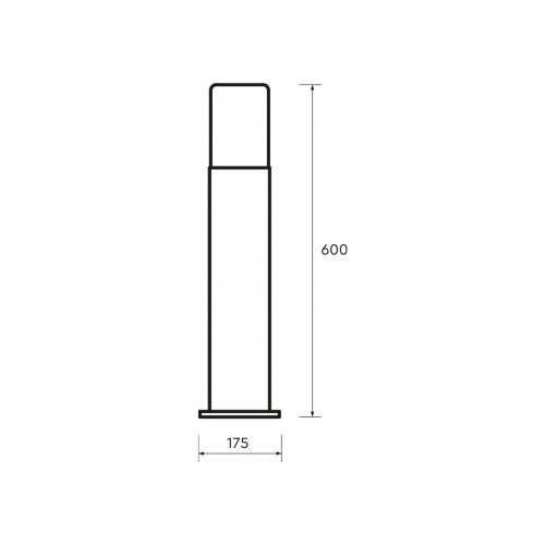 Уличный светильник Eurolamp DECO R Е27 IP54 черный CL-1xE27(DECO)R