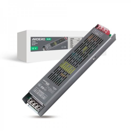 Блок питания Ardero для LED ленты LB008 180W 12V IP20 (80577) 8462