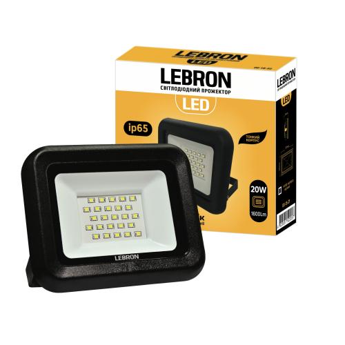 LED прожектор Lebron L-LF 20W 6200К IP65 17-08-21
