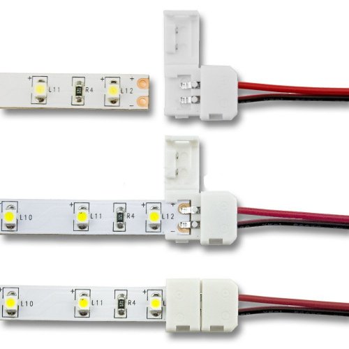 Коннектор Biom для LED ленты 12В 8мм зажим-провод 2pin, 15см №4 SC-04-SW-8-2 475