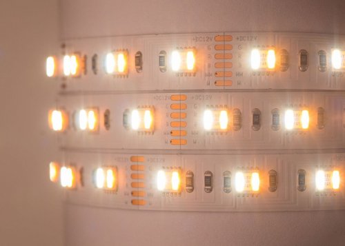 LED лента Mi-Light SMD5050 RGB+WW+CW 60шт/м 24W/m IP20 12V (RGB+CCT) MI-LED-RGBW60CCT1220U