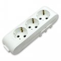 Колодка 3 гнезда Viko Multi-let c заземлением белая 90114300 Колодка 3 гнезда Viko Multi-let c заземлением белая 90114300