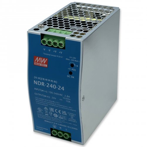 Блок питания на DIN-рейку Mean Well 240W 24V NDR-240-24
