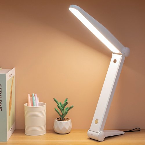 Настільна LED лампа акумуляторна Eurolamp 5W 1200mAh 3000-6500К біла LED-TLB-5W(M)