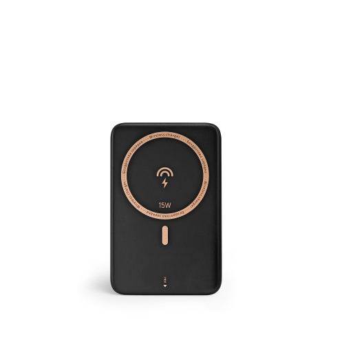 Портативное зарядное устройство (повербанк) Videx 10000mAh PD20W с беспроводной зарядкой Black VPB-331-B