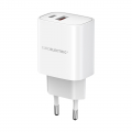 Мережевий зарядний пристрій Euroelectric 30W QC3.0 USBA+Type-C Charger-18/30W