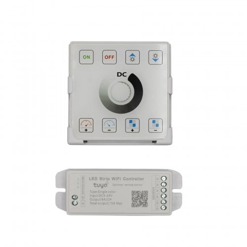 Диммер с сенсорной панелью Prolum 5-24V 18A Wi-Fi TUYA HomeLink 404017