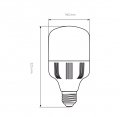 Світлодіодна лампа Euroelectric 50W Е40 6500K LED-HP-50406/T140(P)