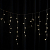 Led гирлянда Евросвет STARLIGHT бахрома теплый-белый 100LED 3,2х0,7м IP20 прозрачный провод 000057282