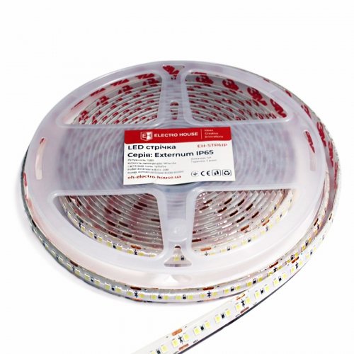 LED лента ElectroHouse Externum IP65 SMD2835 180шт/м 14W/м 24V 2800К EH-STR4IP