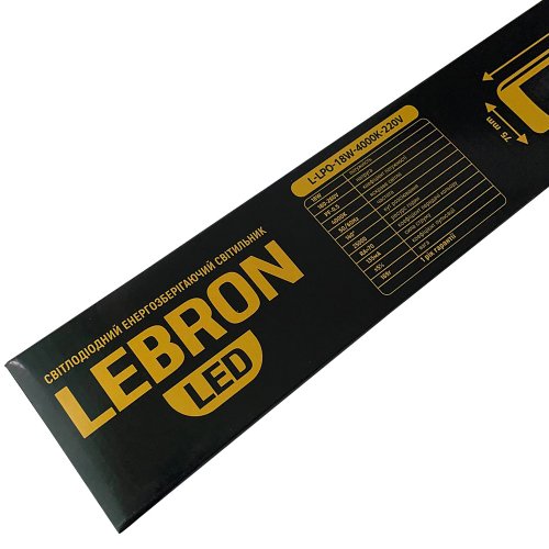 Линейный LED светильник Lebron L-LPO 18W 4000K IP20 16-45-21