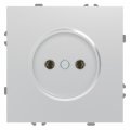 Розетка Ardero ER111-S Soft одинарная без заземления серебро 8661 Розетка Ardero ER111-S Soft одинарная без заземления серебро 8661