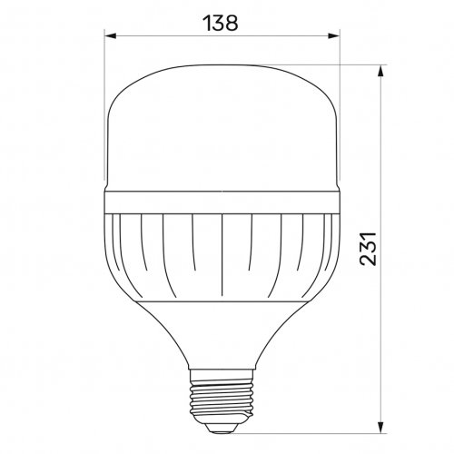 LED лампа Titanum A138 50W E27 6500К TL-HA138-50276