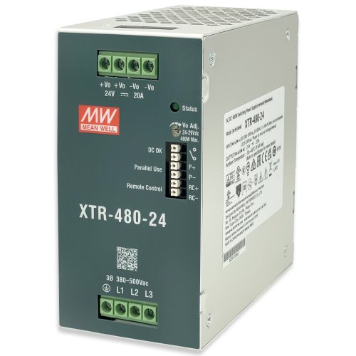 Блок живлення Mean Well 480W 20A 24V XTR-480-24