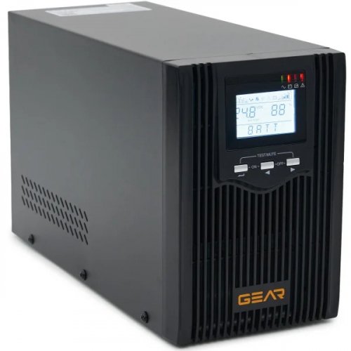 ДБЖ безперервної дії Gear 1000VA 800W LCD GU-1000PS