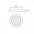 LED cветильник Horoz MILENA-12 12W 3000/4000/6500К белый 016-083-0012-010