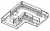 Коннектор Biom для LED ленты 8мм 2 pin угол (лента-лента) COB SC-34-SS-8-2 28381