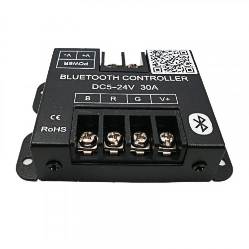 RGB контролер LT Bluetooth DC5-24V 360W 30А для світлодіодної стрічки C-RGB-BT-30A 71044