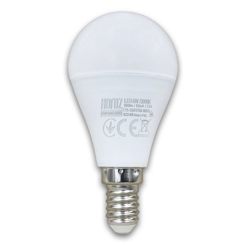 Світлодіодна LED лампа Horoz кулька ELITE-8 8W E14 3000K 001-005-0008-020