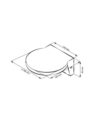 LED світильник вуличний Goldlux Tesa 10W 4000К IP54 з датчиком руху 324030