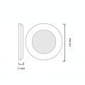 Точковий LED світильник Horoz ALEXIS-24 24W 3CCT 3000/4000/6500К чорний 016-087-0024-020